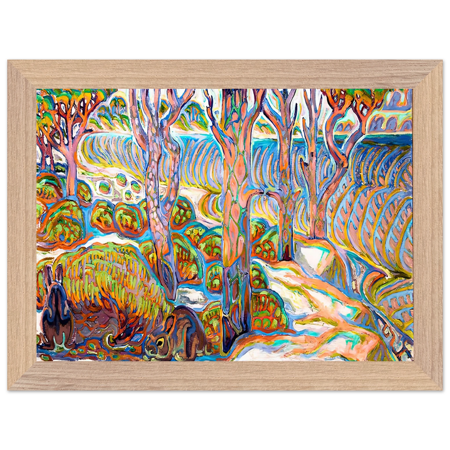 Walter Inglis Anderson - Walter Anderson Wall art - A3 (29.7 x 42  cm) - Premium Wooden Framed Poster With Fine Art Paper-canvas - Black frame