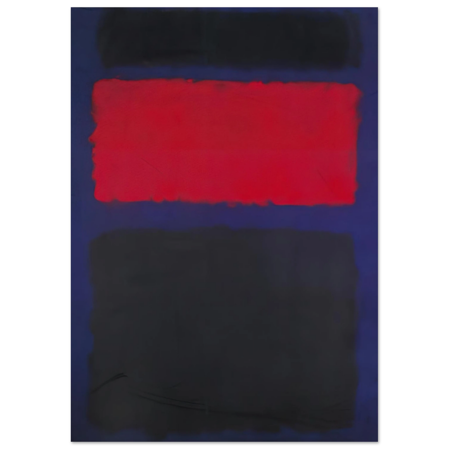 Mark Rothko - Cubierta - 1960 Wall Art - 30x40 cm / 12x16 inches - Premium Wooden Framed Poster With Fine Art Paper-canvas - White frame