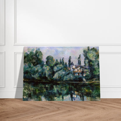 The Banks of the Marne - Paul Cézanne Brushed Aluminum Print - 70x100 cm / 28x40 inches | Paul Cézanne Aluminum Print | Paul Cézanne Prints