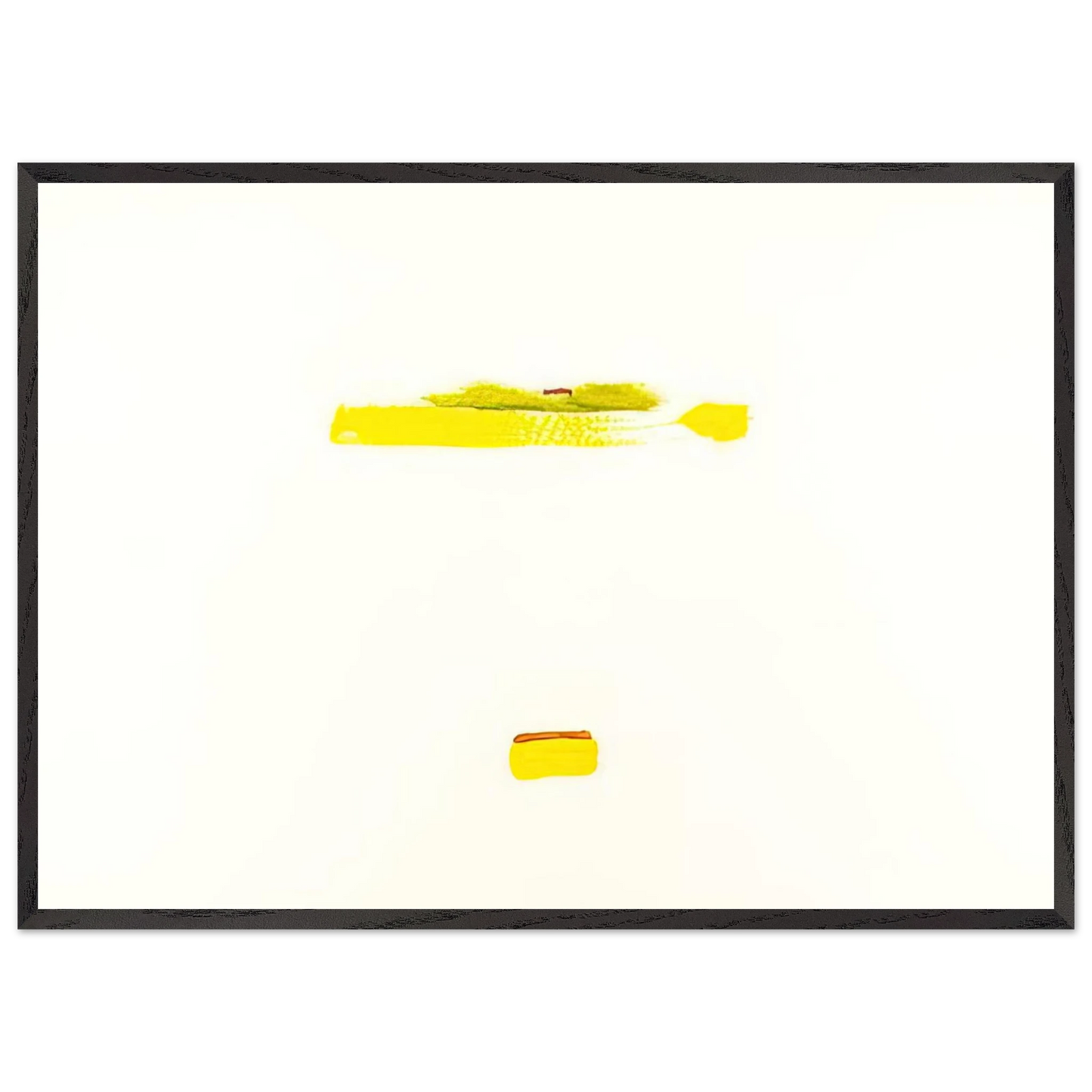 Helen Frankenthaler - New York III - 1972 Wall art - 13x18 cm / 5x7 inches - Premium Wooden Framed Poster With Fine Art Paper-canvas - Black frame