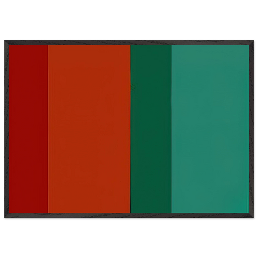 Cogitatio - 1978 - Brice Marden 70x100 cm / 28x40 inches Framed Art Print – Black Wooden Frame