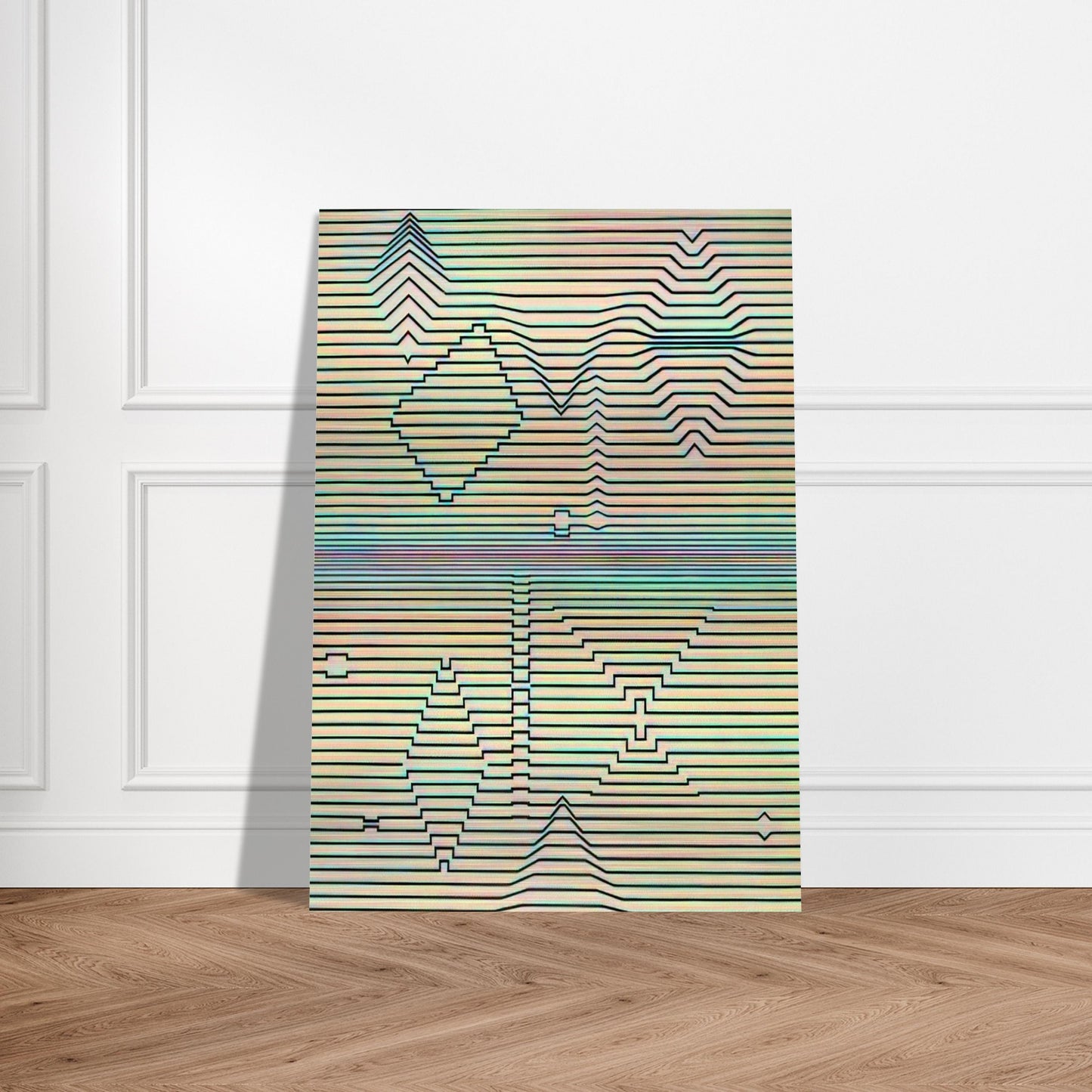Birth - Victor Vasarely Brushed Aluminum Print - 70x100 cm / 28x40 inches | Victor Vasarely Aluminum Print | Victor Vasarely Prints