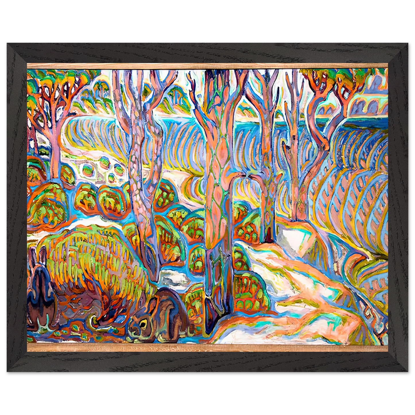 Walter Inglis Anderson - Walter Anderson Wall art - 30x45 cm / 12x18 inches - Premium Wooden Framed Poster With Fine Art Paper-canvas - Black frame