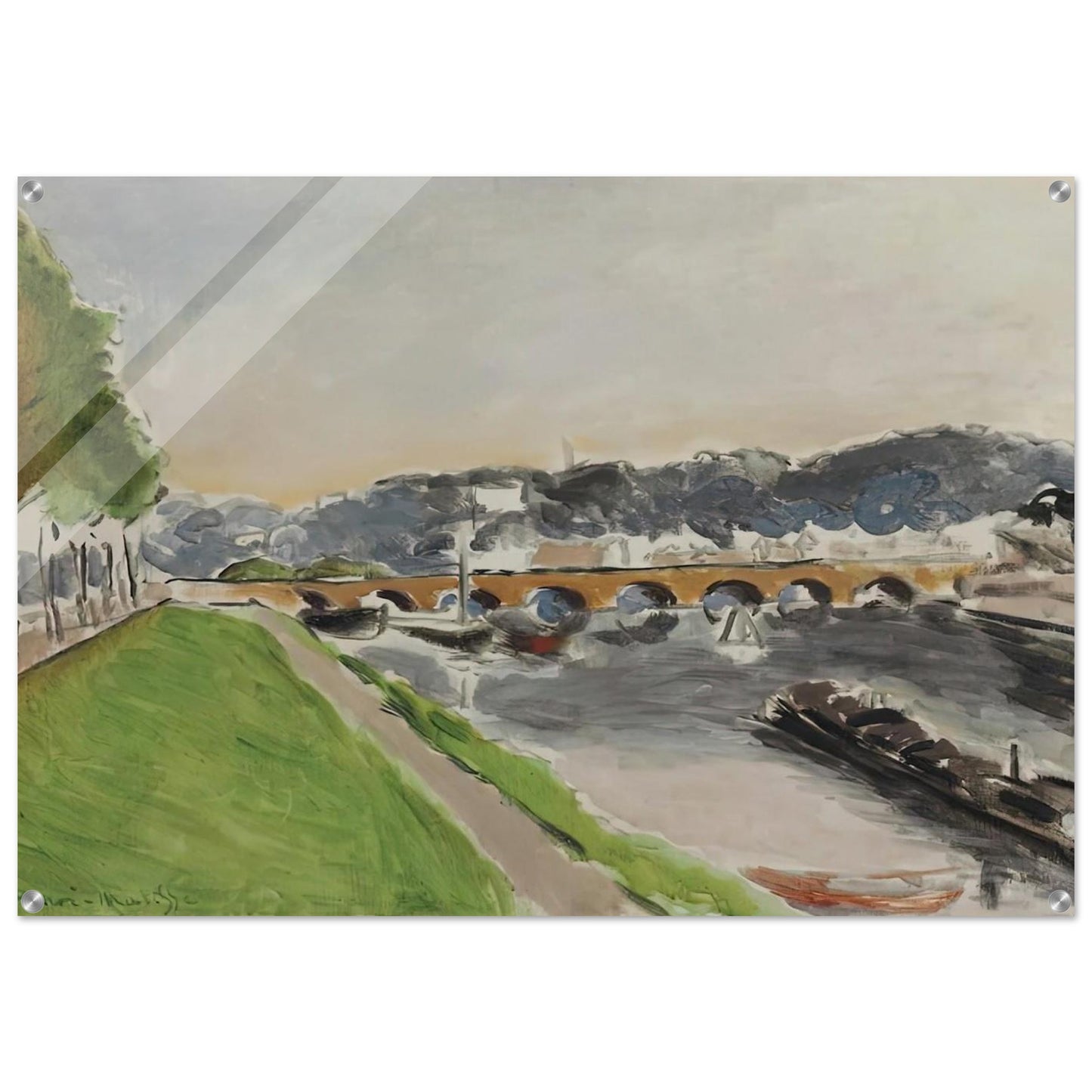 LE PONT DE SEVRES AU CHALAND 1917 - Henri Matisse Acrylic Print - 70x100 cm / 28x40″ inches