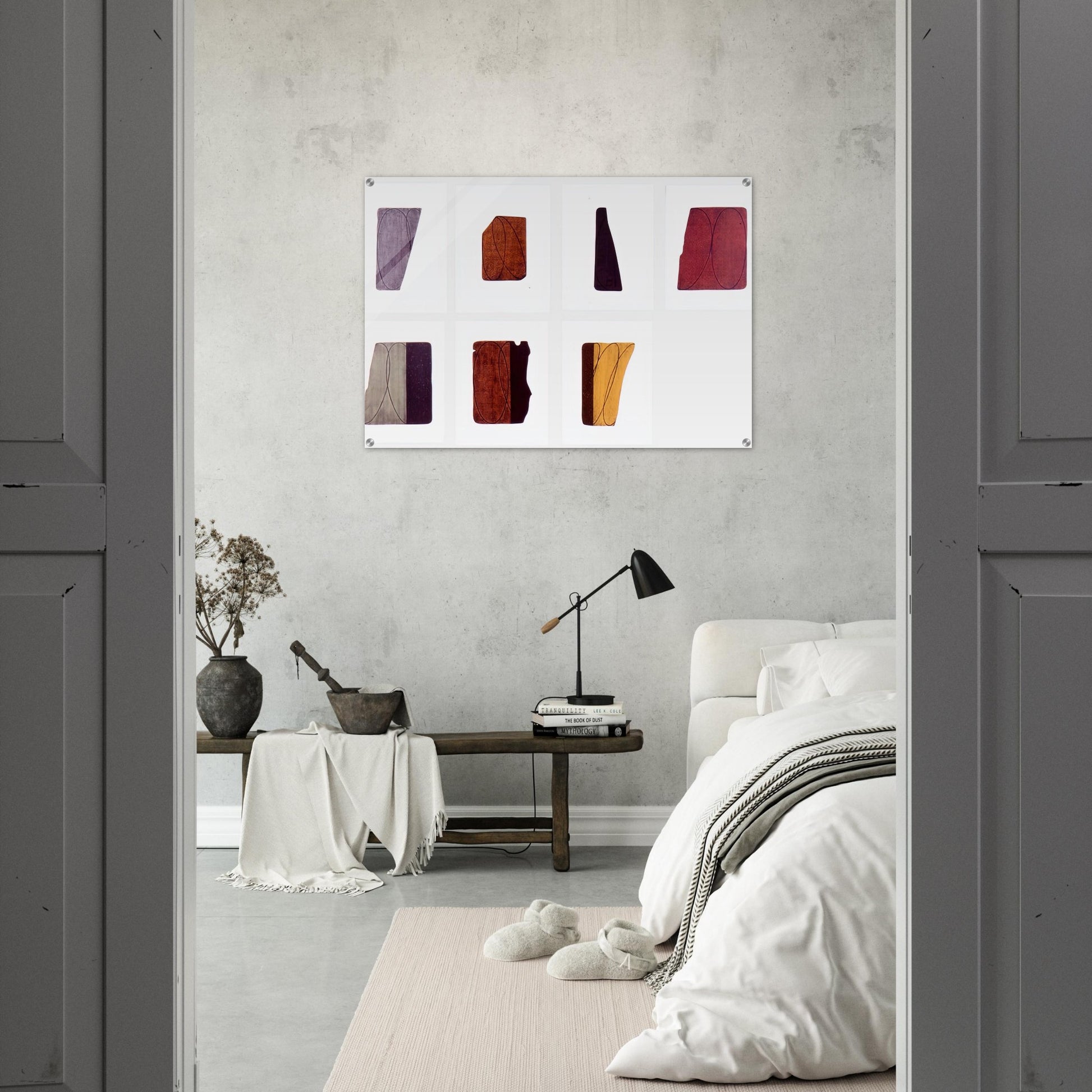 FRAGMENTS I VII 1998 - Robert Mangold Acrylic Print - 70x100 cm / 28x40″ inches