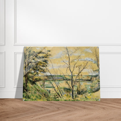 The Oise Valley - Paul Cézanne Acrylic Print - 70x100 cm / 28x40″ inches
