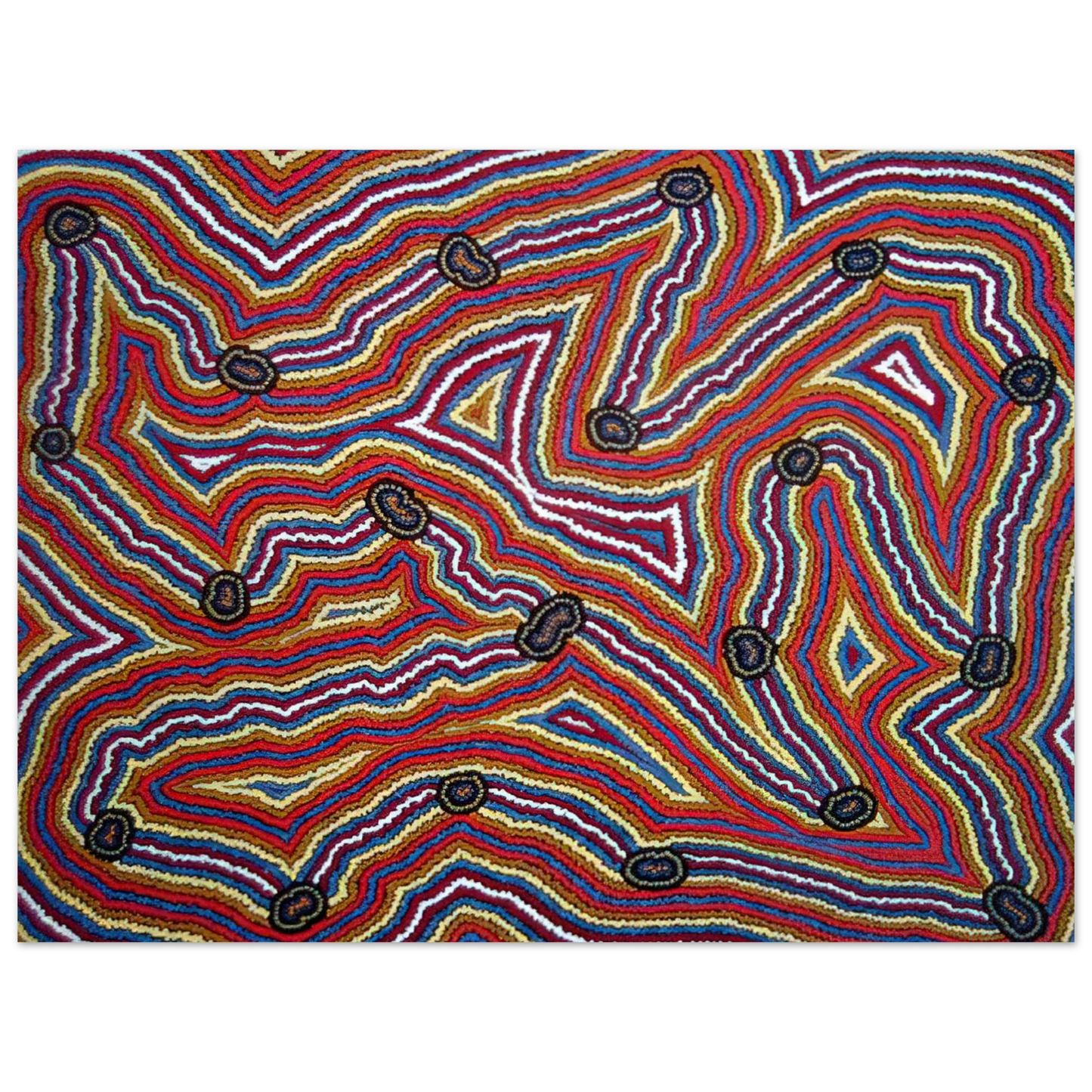Clifford Possum Tjapaltjarri - Narripi Dreaming - 1992  75x100 cm / 30x40inches Fine Art Poster