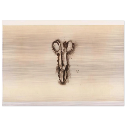 TINSNIP 1973 - Jim Dine Brushed Aluminum Print - 70x100 cm / 28x40 inches | Jim Dine Aluminum Print | Jim Dine Prints