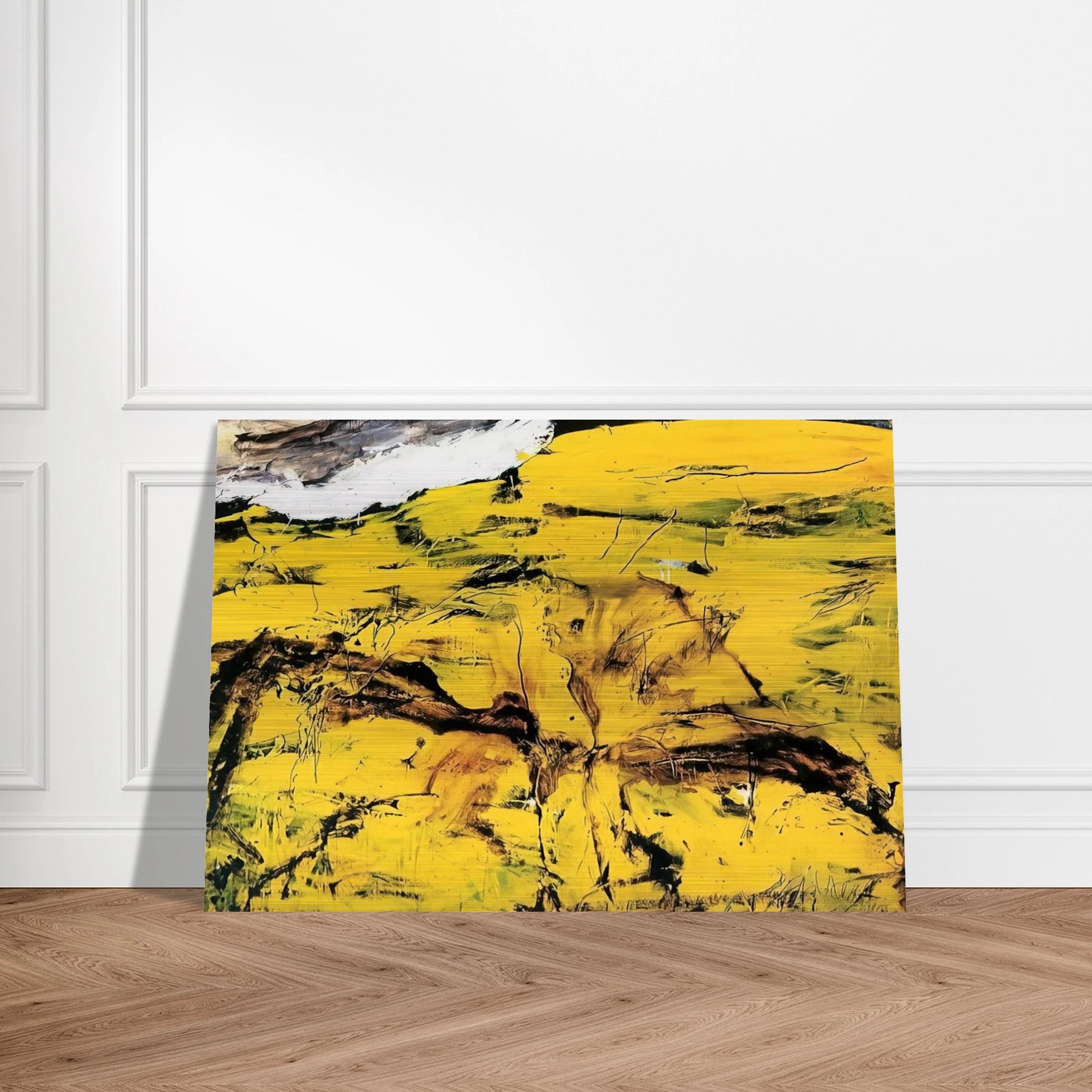 Gorim II - 1995 - Emil Schumacher Brushed Aluminum Print - 70x100 cm / 28x40 inches | Emil Schumacher Aluminum Print | Emil Schumacher Prints