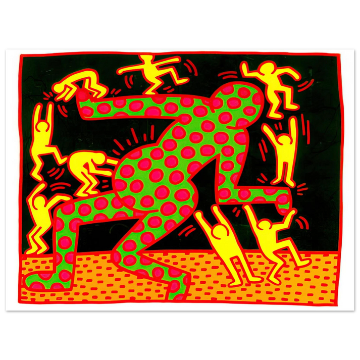 Keith Haring - UNTITLED 1983 2  75x100 cm / 30x40inches Fine Art Poster | Keith Haring Art For Sale