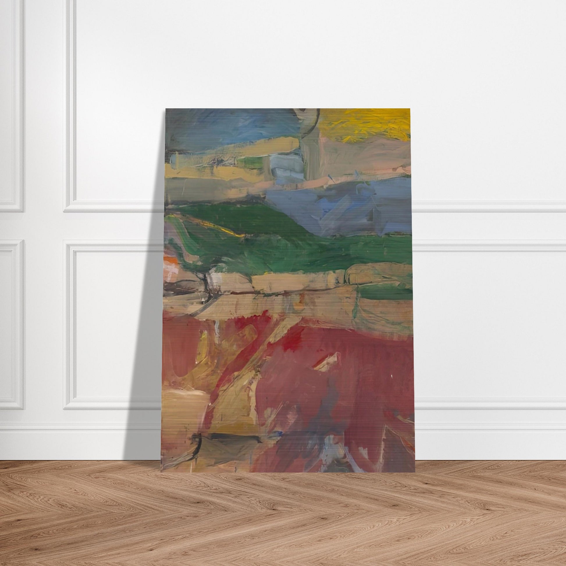 Berkeley #32 - Richard Diebenkorn Brushed Aluminum Print - 70x100 cm / 28x40 inches | Richard Diebenkorn Aluminum Print | Richard Diebenkorn Prints