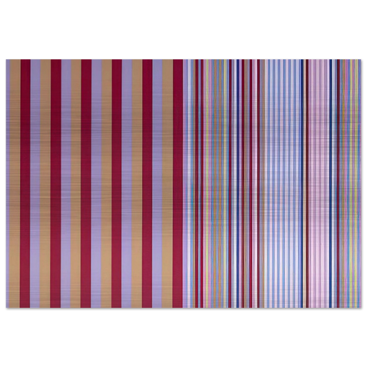 Royal Canoe - 1977 - Gene Davis Brushed Aluminum Print - 70x100 cm / 28x40 inches | Gene Davis Aluminum Print | Gene Davis Prints