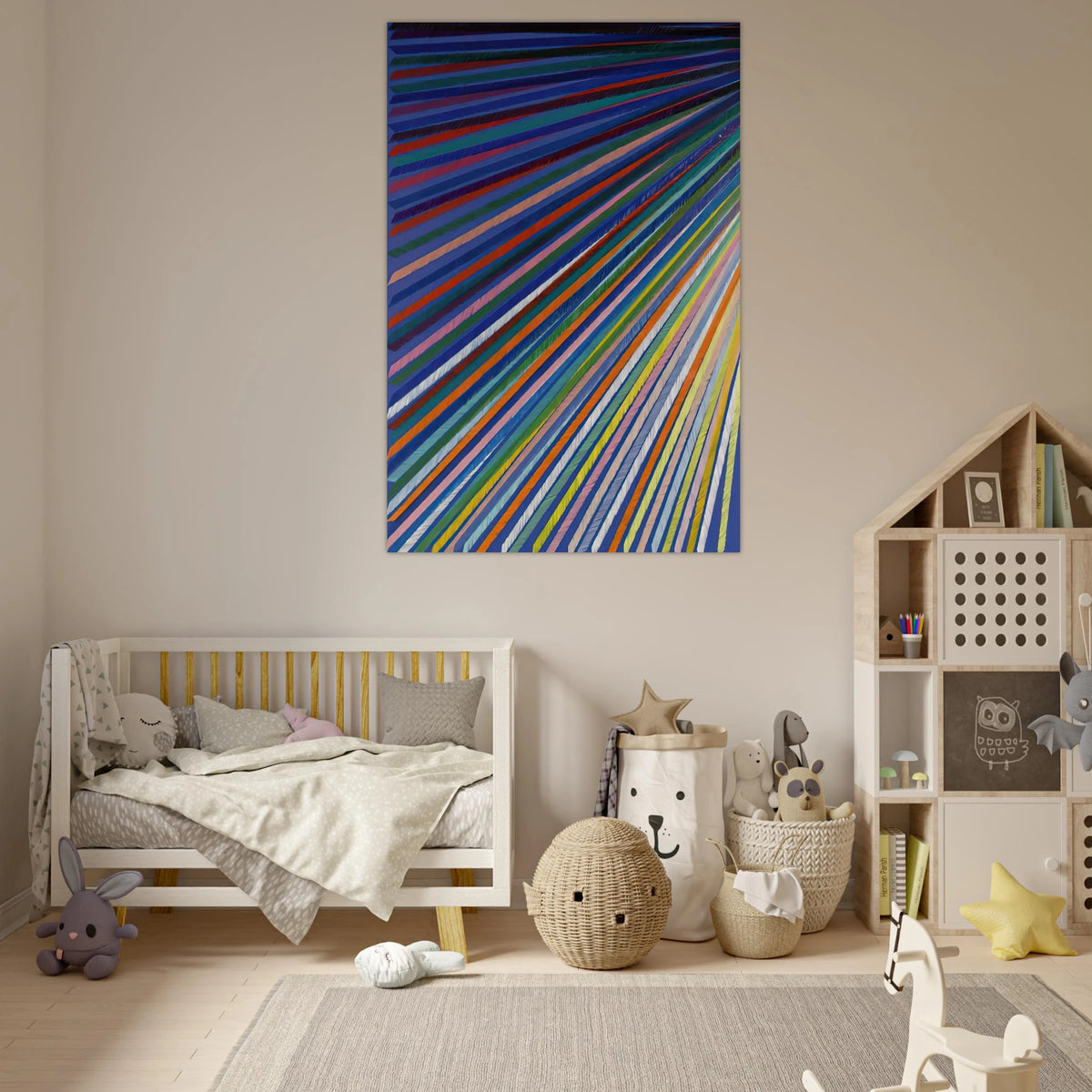 Apex - 1984 - Piero Dorazio Art Prints - 100x150 cm / 40x60″ inches | Piero Dorazio Poster | Piero Dorazio Prints