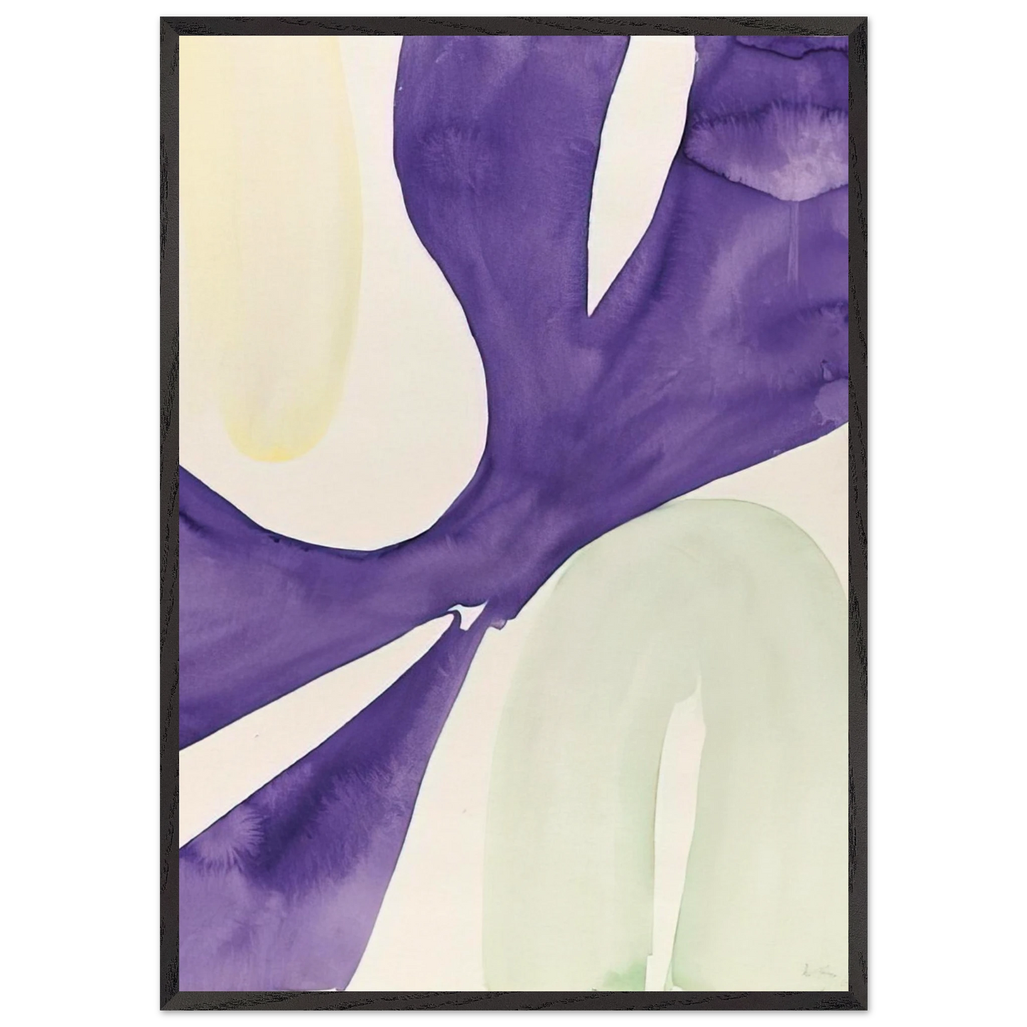 Untitled - 1967 N9 - Ernst Wilhelm Nay 70x100 cm / 28x40 inches Framed Art Print – Black Wooden Frame