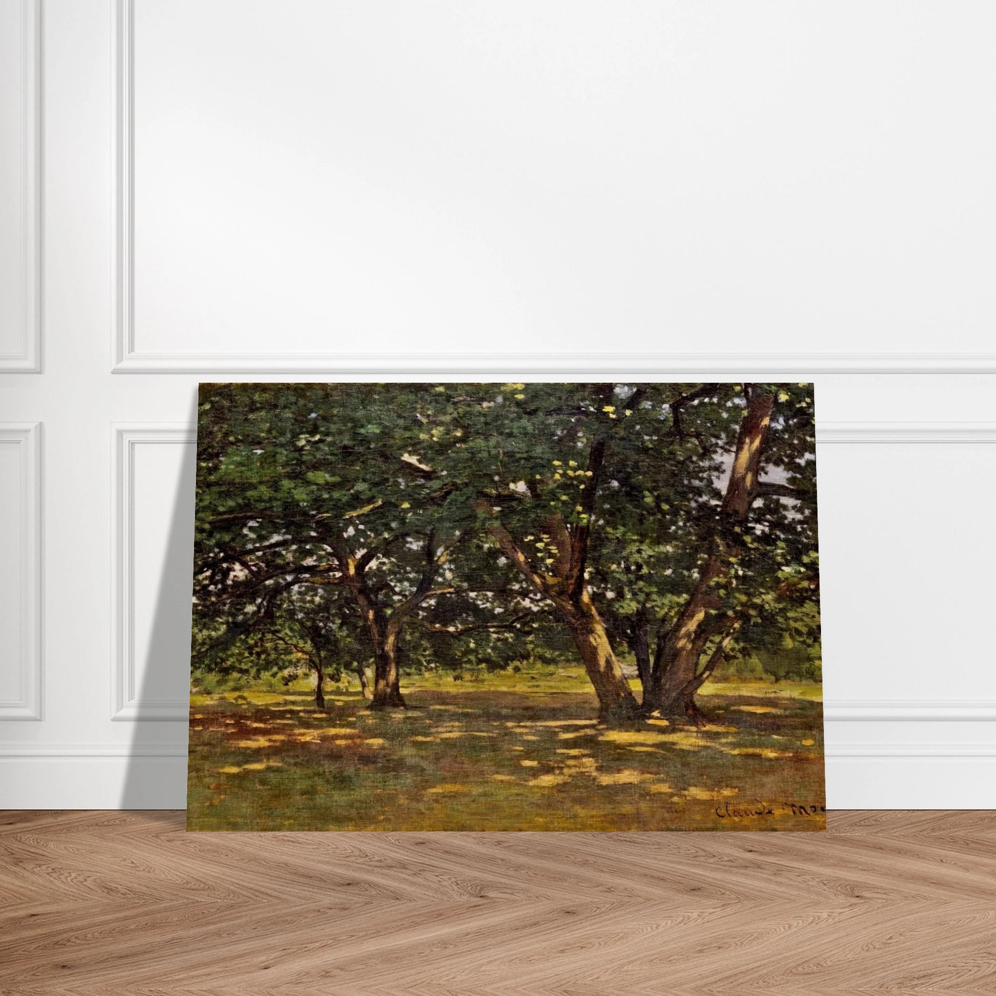 Fontainebleau Forest - claude monet Brushed Aluminum Print - 70x100 cm / 28x40 inches | claude monet Aluminum Print | claude monet Prints