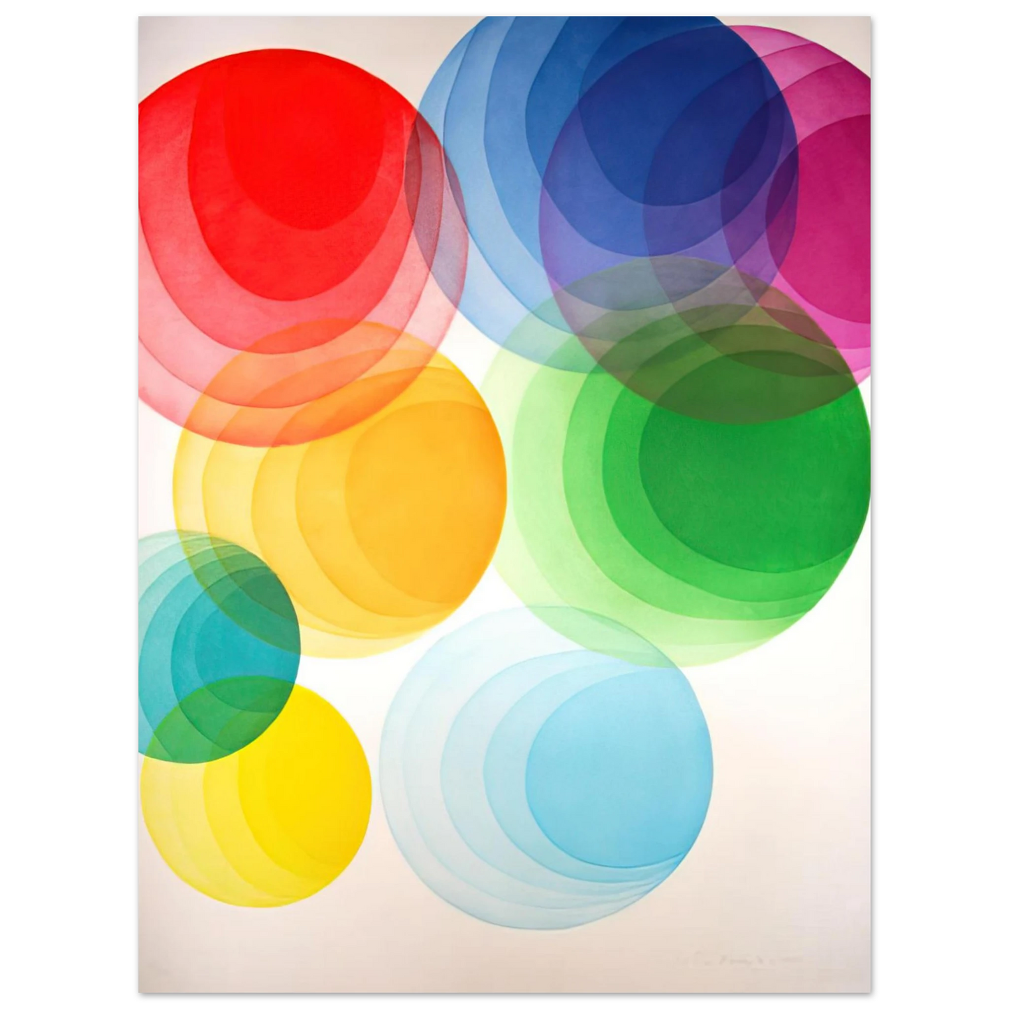 Piero Dorazio - Untitled - Op Art  75x100 cm / 30x40inches Fine Art Poster