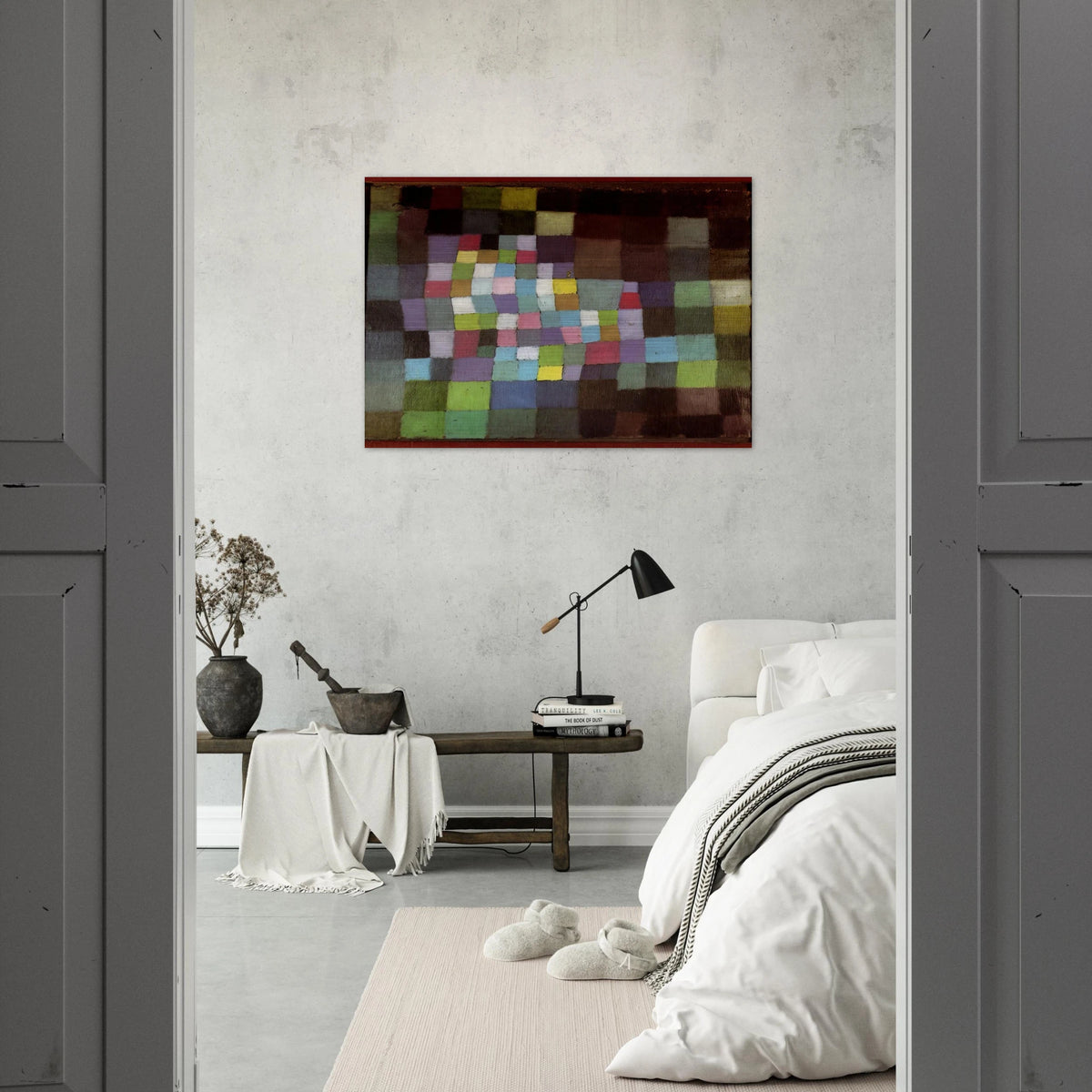 ABSTRACTION WITH REFERENCE TO A FLOWERING TREE 1925 - Paul Klee Brushed Aluminum Print - 70x100 cm / 28x40 inches | Paul Klee Aluminum Print | Paul Klee Prints