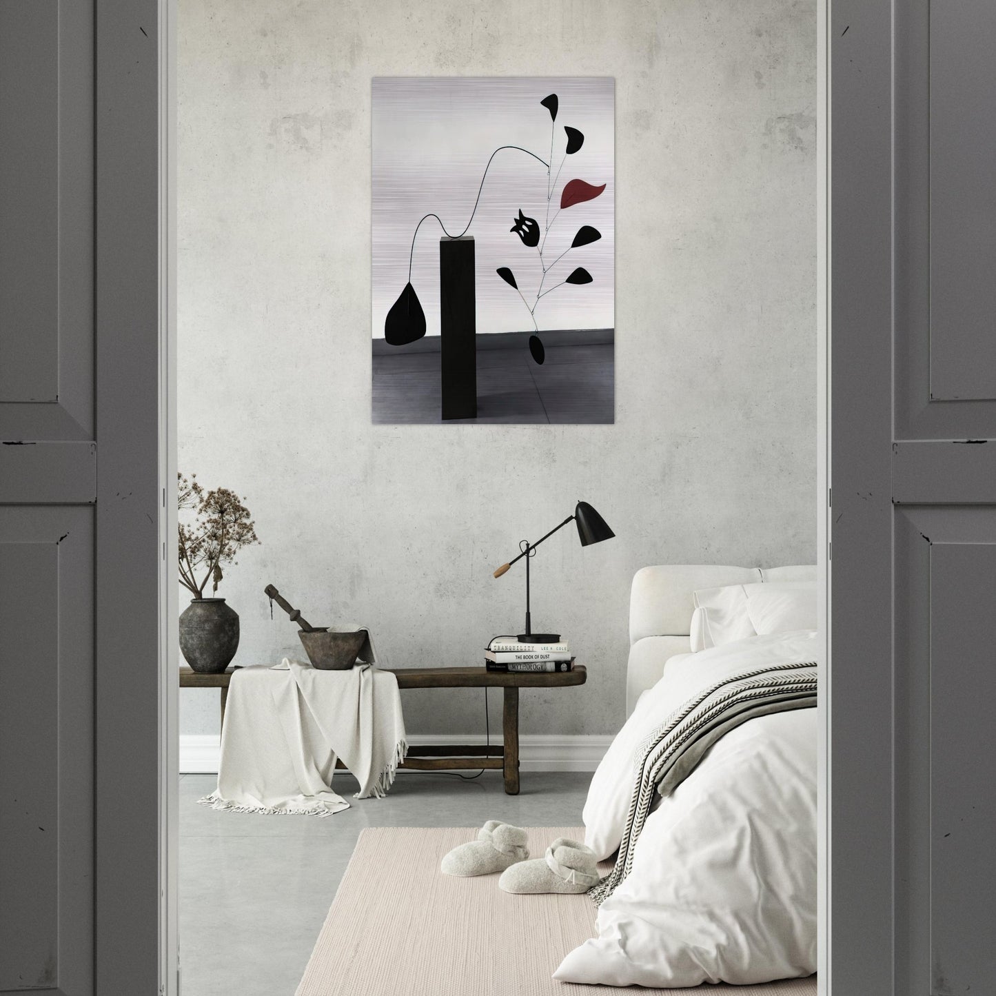 POMEGRANATE 1949 - Alexander Calder Brushed Aluminum Print - 70x100 cm / 28x40 inches | Alexander Calder Aluminum Print | Alexander Calder Prints