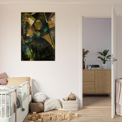 MERZ PICTURE 25A THE STAR PICTURE 1920 - Kurt Schwitters Brushed Aluminum Print - 70x100 cm / 28x40 inches | Kurt Schwitters Aluminum Print | Kurt Schwitters Prints