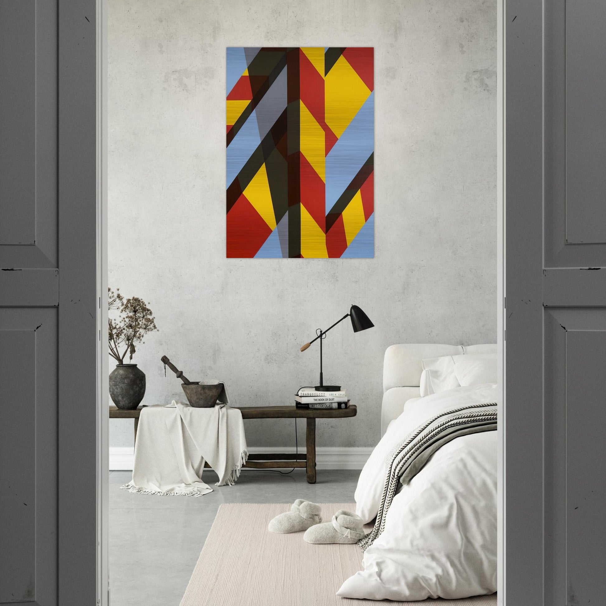 Landscape BB - 1974 - Allan D Arcangelo Brushed Aluminum Print - 70x100 cm / 28x40 inches | Allan D Arcangelo Aluminum Print | Allan D Arcangelo Prints