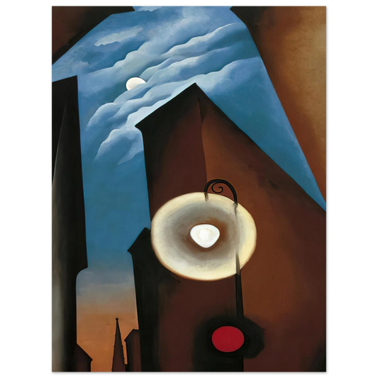 Georgia O'Keeffe - New York with Moon Fine Art Poster