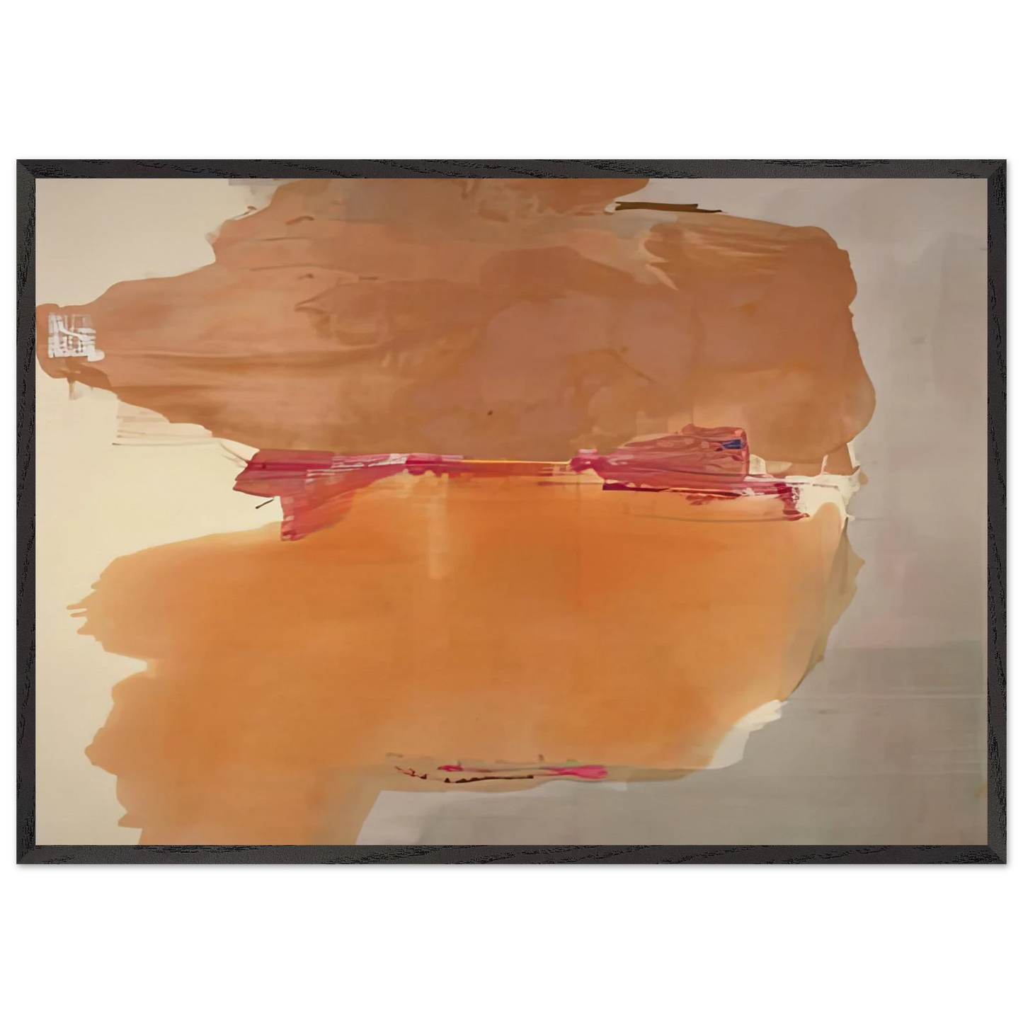 Sphinx 1976- - Helen Frankenthaler 70x100 cm / 28x40 inches Framed Art Print – Black Wooden Frame
