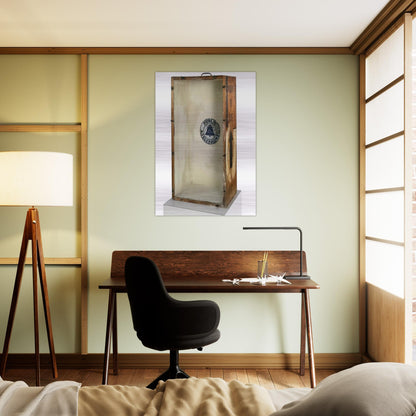 ART BOX 1963 - Robert Rauschenberg Brushed Aluminum Print - 70x100 cm / 28x40 inches | Robert Rauschenberg Aluminum Print | Robert Rauschenberg Prints