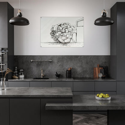 UNTITLED 1 - Philip Guston Acrylic Print - 70x100 cm / 28x40″ inches | Philip Guston Wall Art | Philip Guston Prints