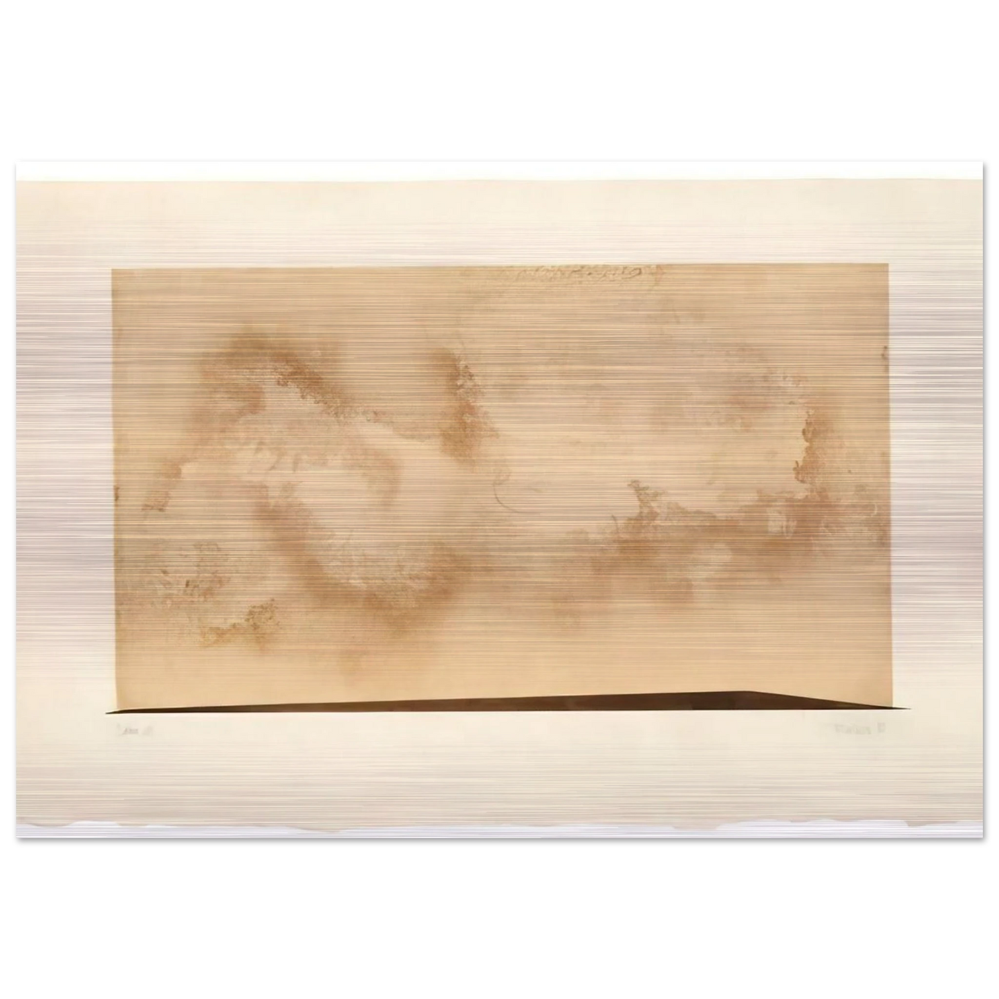 Déka 28 - 1987 - John Cage Brushed Aluminum Print - 70x100 cm / 28x40 inches | John Cage Aluminum Print | John Cage Prints