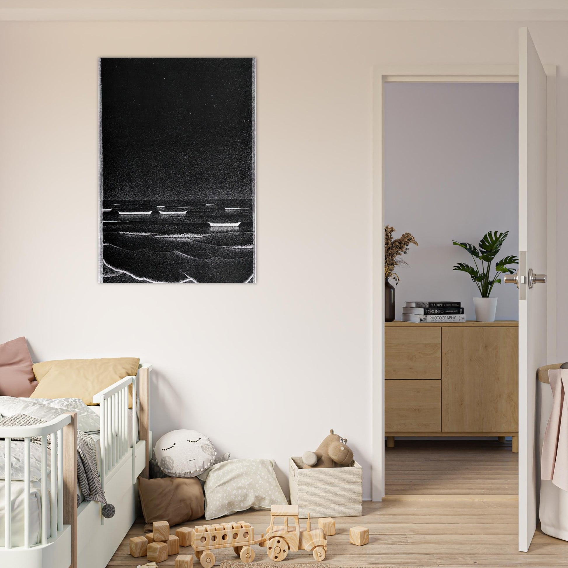 FLUORESCENT SEA - MC Escher Brushed Aluminum Print - 70x100 cm / 28x40 inches | MC Escher Aluminum Print | MC Escher Prints | Maurits Cornelis Escher Prints