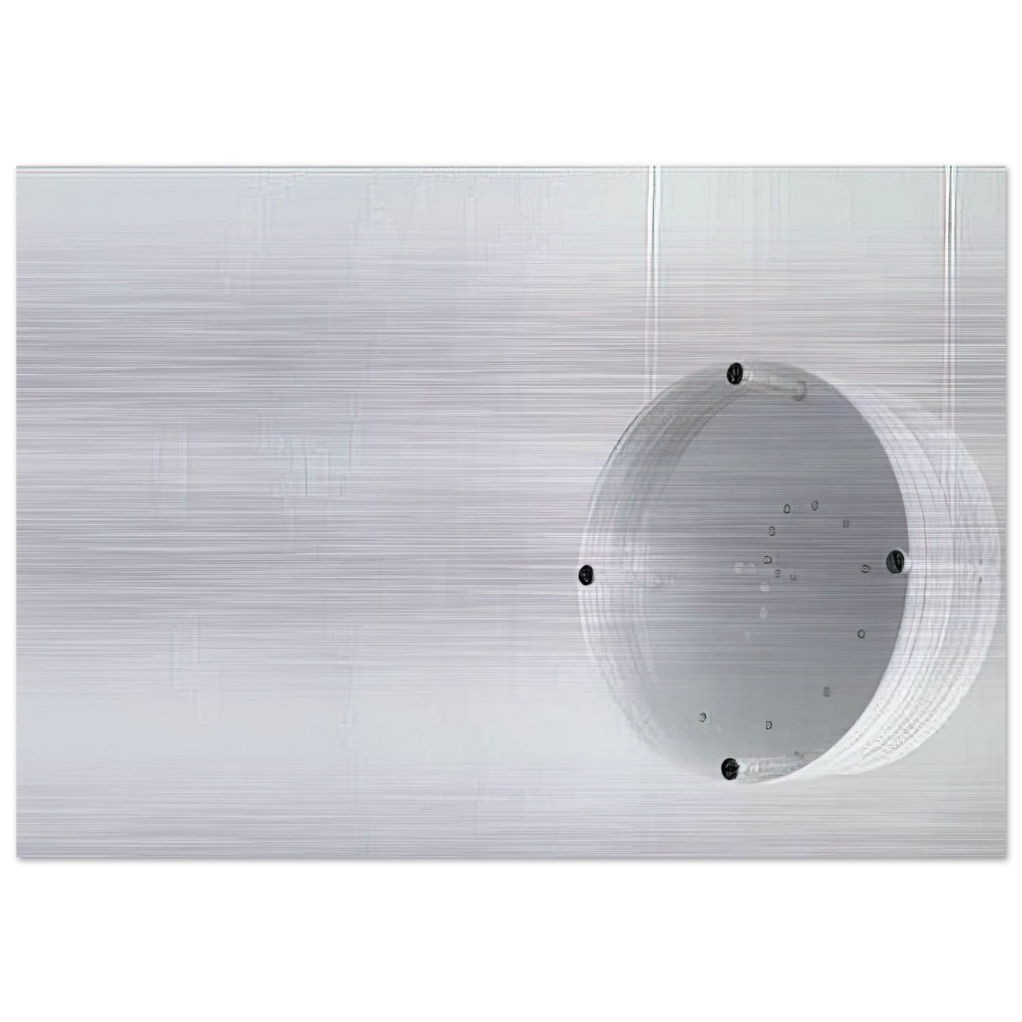 Disco Zero - 1971 - Mira Schendel Brushed Aluminum Print - 70x100 cm / 28x40 inches | Mira Schendel Aluminum Print | Mira Schendel Prints