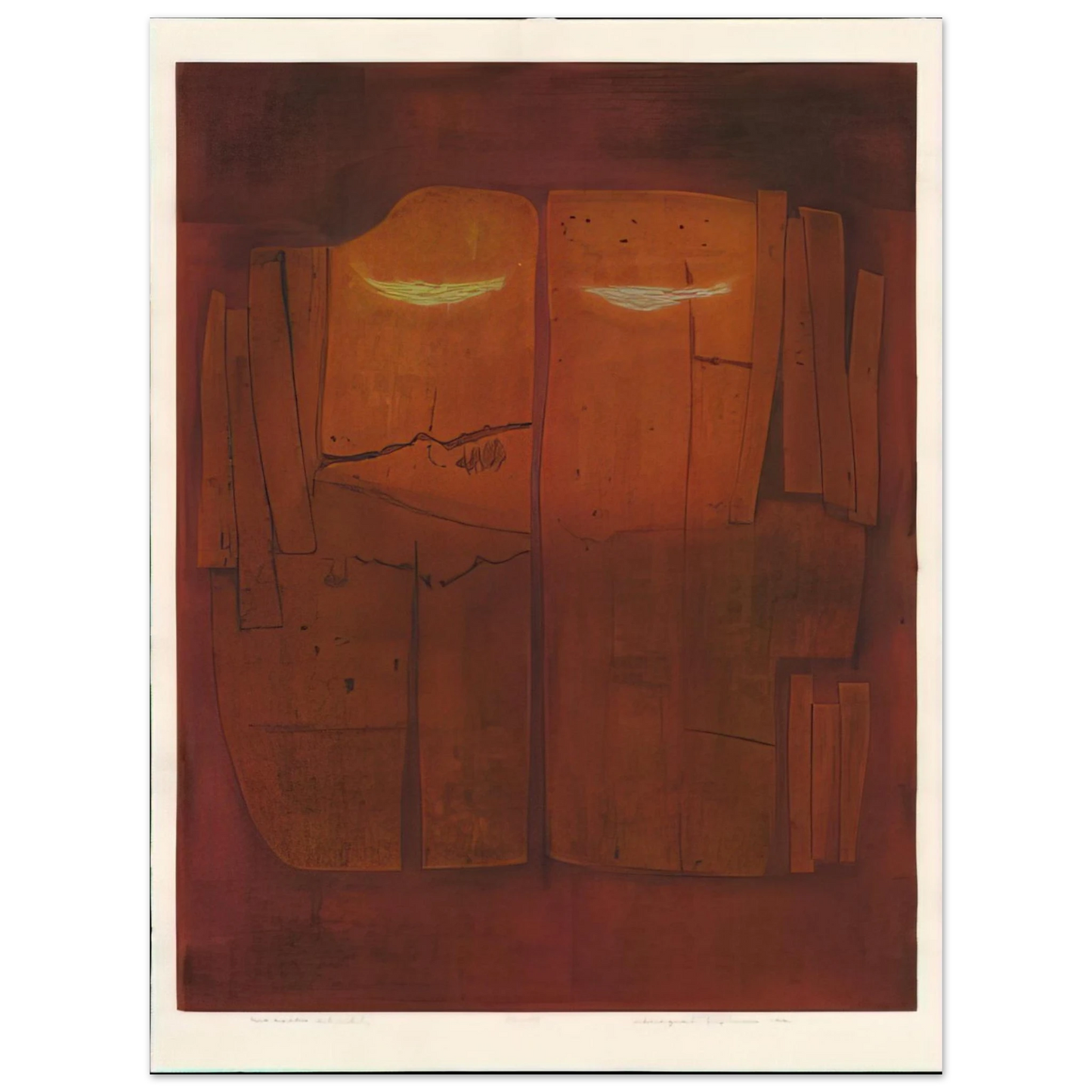 Hiroyuki Tajima - Two Exiles - 1972  75x100 cm / 30x40inches Fine Art Poster