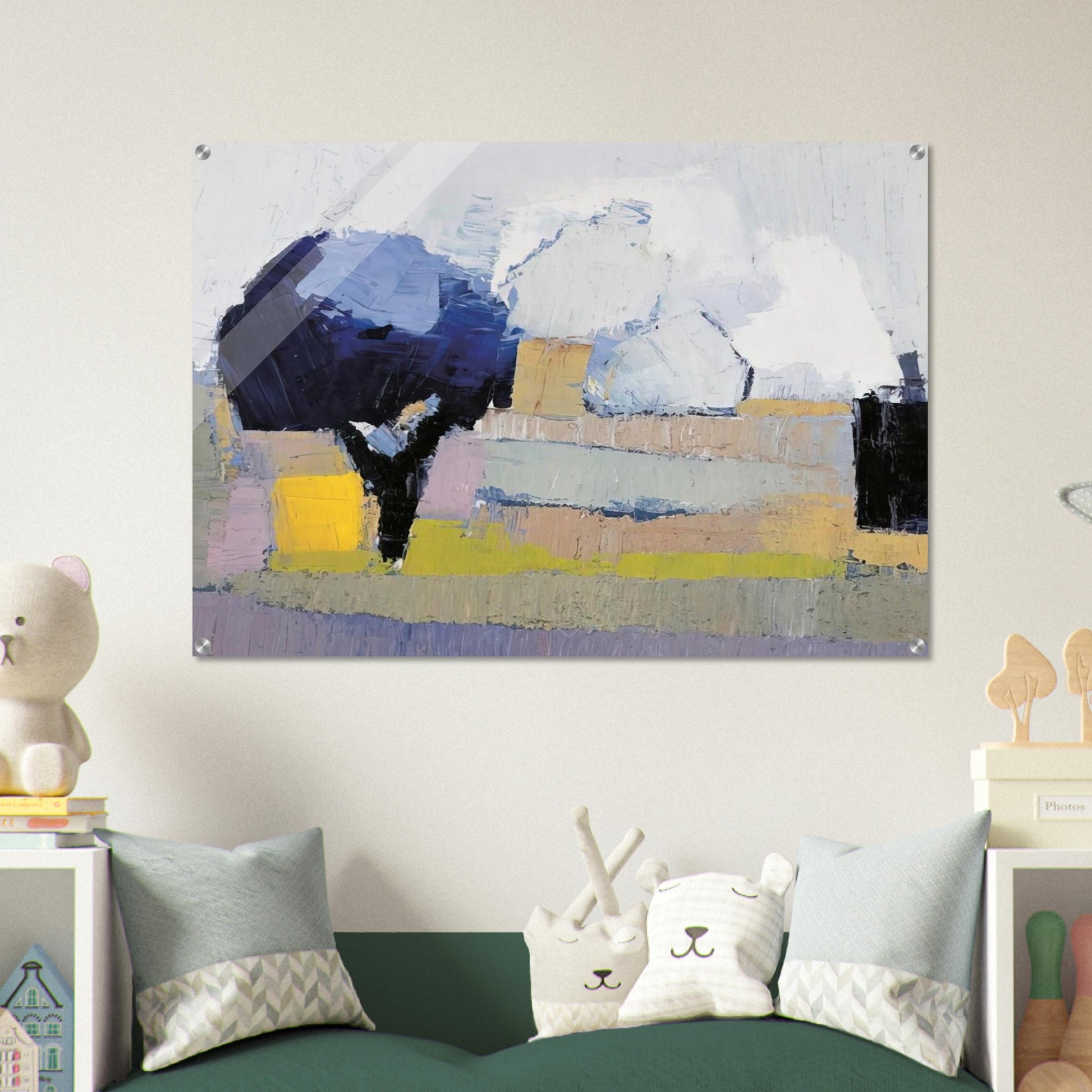 Paysage de Provence - Art Informel - Nicolas de Stael Acrylic Print - 70x100 cm / 28x40″ inches