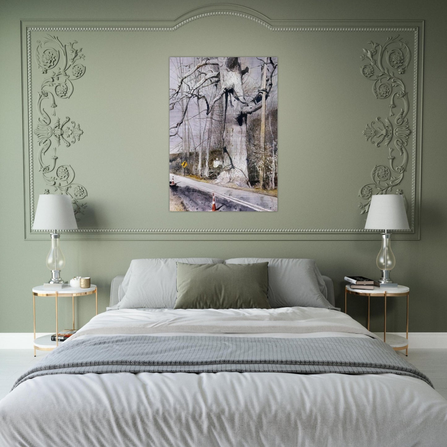 WALKING STICK - Andrew Wyeth Brushed Aluminum Print - 70x100 cm / 28x40 inches | Andrew Wyeth Aluminum Print | Andrew Wyeth Prints
