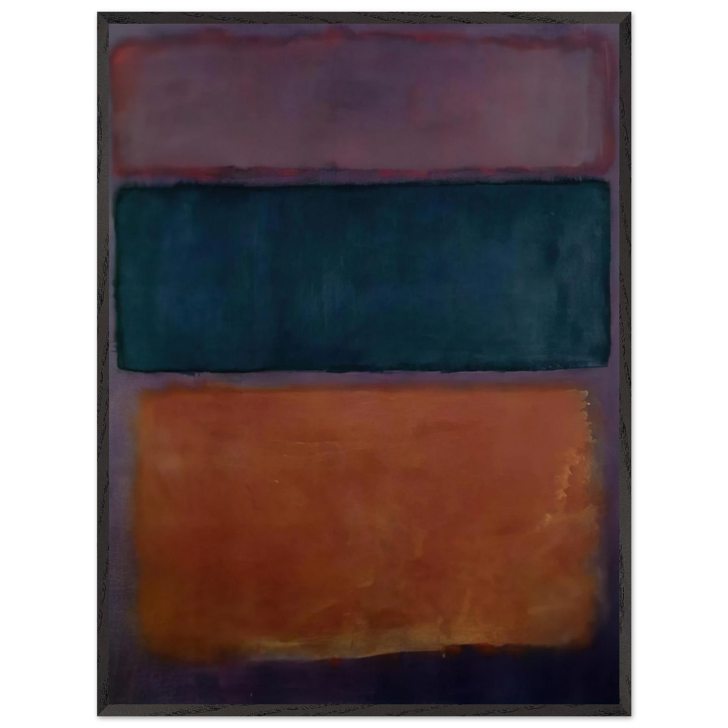 Mark Rothko - Untitled - 1963 Wall Art - 30x40 cm / 12x16 inches - Premium Wooden Framed Poster With Fine Art Paper-canvas - White frame