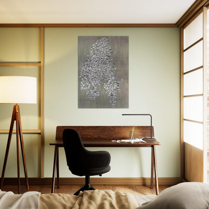 Vertical Gray - 1985 - Robert Goodnough Brushed Aluminum Print - 70x100 cm / 28x40 inches | Robert Goodnough Aluminum Print | Robert Goodnough Prints