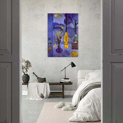 THE BLUE WINDOW 1911 - Henri Matisse Brushed Aluminum Print - 70x100 cm / 28x40 inches | Henri Matisse Aluminum Print | Henri Matisse Prints