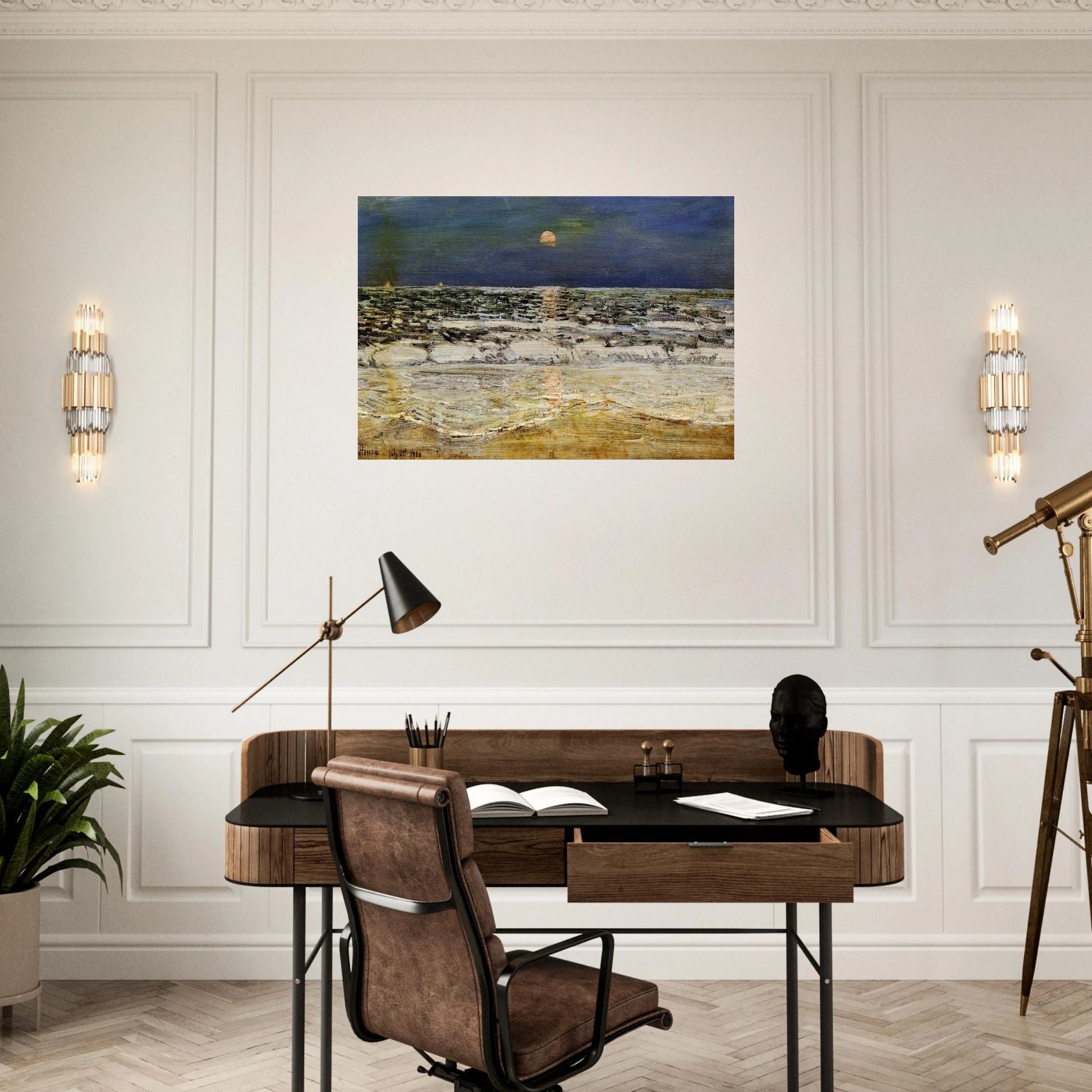 East Hampton - Childe Hassam Brushed Aluminum Print - 70x100 cm / 28x40 inches | Childe Hassam Aluminum Print | Childe Hassam Prints