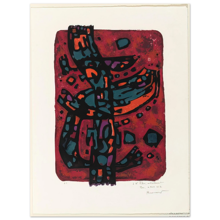 Alfred Manessier - Living Flame - 1954  75x100 cm / 30x40inches Fine Art Poster