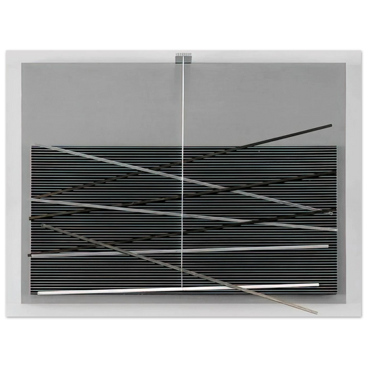 Jesus Rafael Soto - VIBRATIONS M TALLIQUES 1969  75x100 cm / 30x40inches Fine Art Poster
