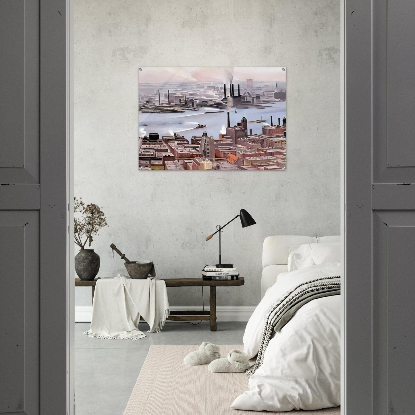 East River from the Thirtieth Story of the Shelton Hotel - Georgia O'Keeffe Acrylic Print - 70x100 cm / 28x40″ inches