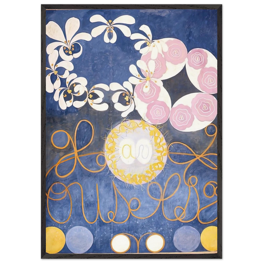 THE TEN LARGEST 1907 - Hilma af Klint 70x100 cm / 28x40 inches Framed Art Print – Black Wooden Frame