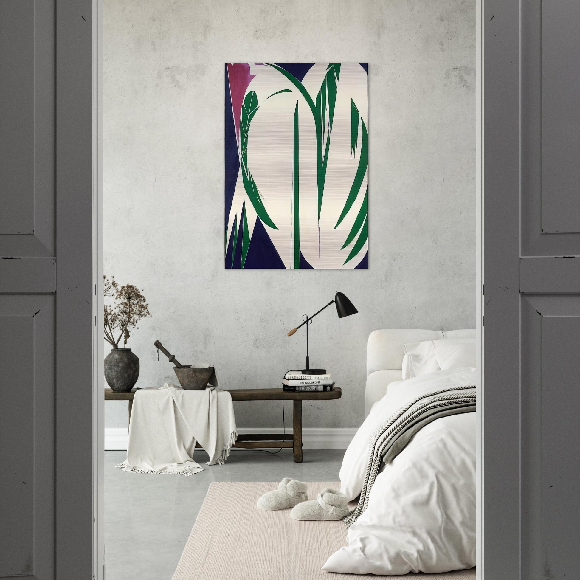 Rising Green - Lee Krasner Brushed Aluminum Print - 70x100 cm / 28x40 inches | Lee Krasner Aluminum Print | Lee Krasner Prints
