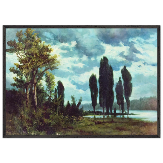 LANDSCAPE N3 - Arkhyp Kuindzhi 70x100 cm / 28x40 inches Framed Art Print – Black Wooden Frame