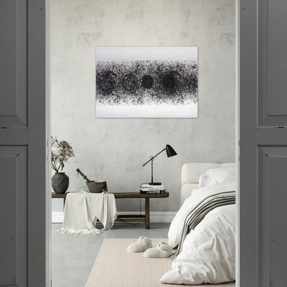 Straight Line of the Sun  L. L187  - Sam Francis Brushed Aluminum Print - 70x100 cm / 28x40 inches | Sam Francis Aluminum Print | Sam Francis Prints