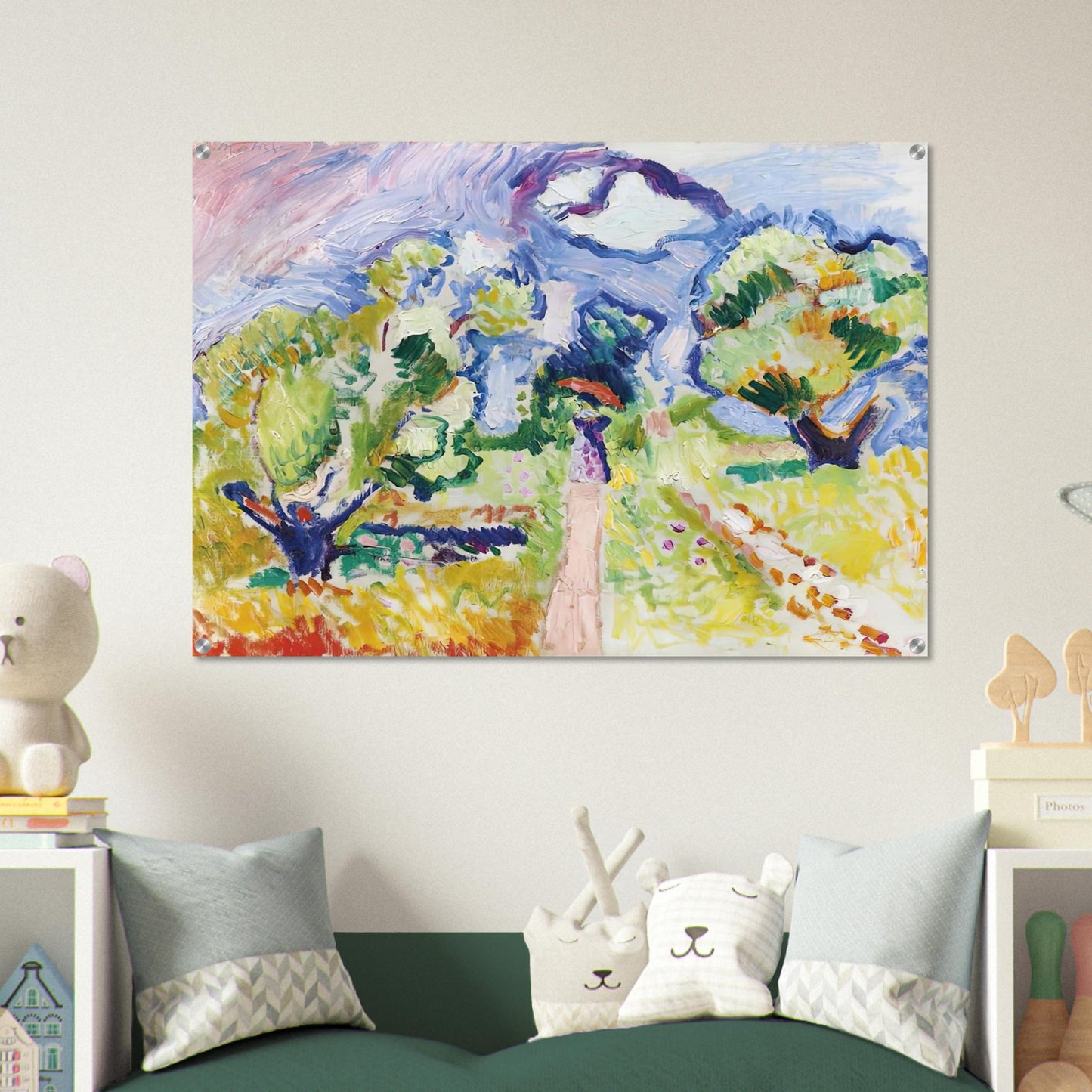 PROMENADE DES OLIVIERS 1905 - Henri Matisse Acrylic Print - 70x100 cm / 28x40″ inches