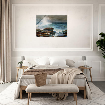INCOMING TIDE SCARBORO MAINE - Winslow Homer Acrylic Print - 70x100 cm / 28x40″ inches