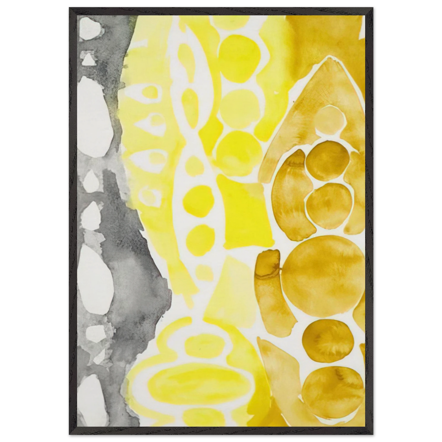 Siebdruck 1966 - 1 NOR - 1966 - Ernst Wilhelm Nay 70x100 cm / 28x40 inches Framed Art Print – Black Wooden Frame