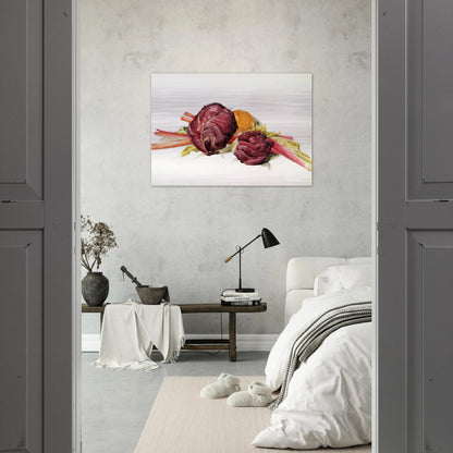 Red Cabbages, Rhubarb and Orange - 1929 - Charles Demuth Brushed Aluminum Print - 70x100 cm / 28x40 inches | Charles Demuth Aluminum Print | Charles Demuth Prints