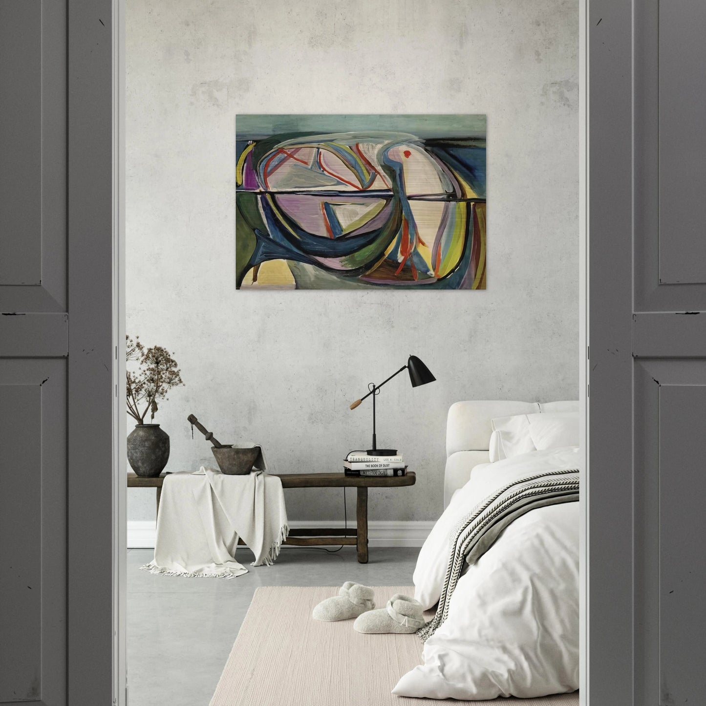 Untitled - 1948 - Bram van Velde Brushed Aluminum Print - 70x100 cm / 28x40 inches | Bram van Velde Aluminum Print | Bram van Velde Prints